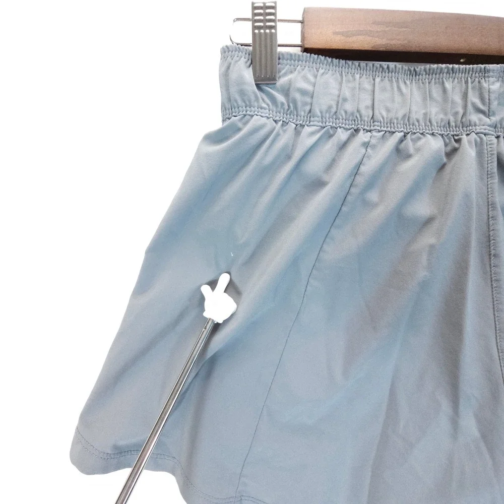 Nike 2 in 1 Running Shorts Womens Small Gray Streetwear Layered Athletic - Picture 7 of 8